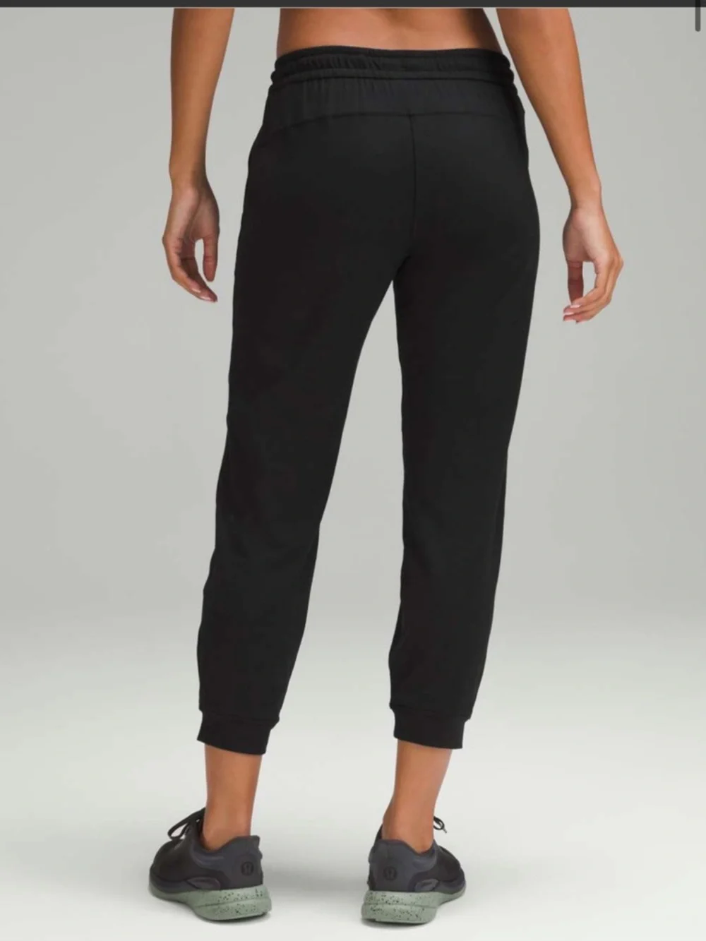 Lululemon Black Soft Jersey Classic-Fit Mid-Rise Jogger | Size 2 - Picture 2 of 7